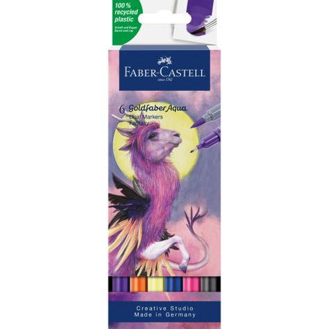 Marcador Dual Goldfaber Aqua Faber-Castell x6 Color Fantasia-0