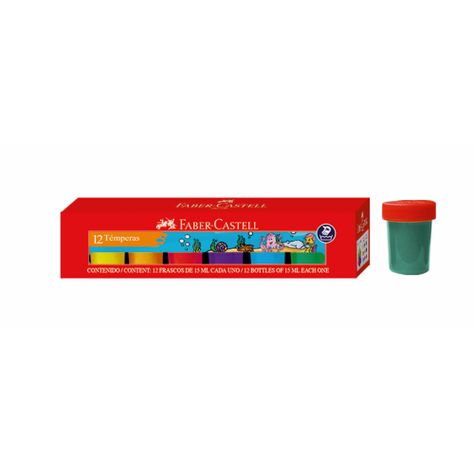 Témpera estuche x12 Faber-Castell 15ml-0
