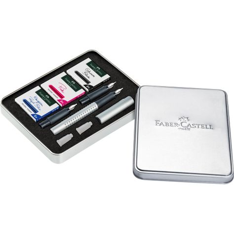 Pluma Estilográfica Grip Tamaños + Tintas Faber-Castell-0