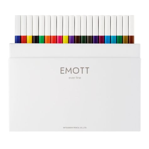 Set Tiralíneas Uniball Emott PEM-SY x40 Colores-0