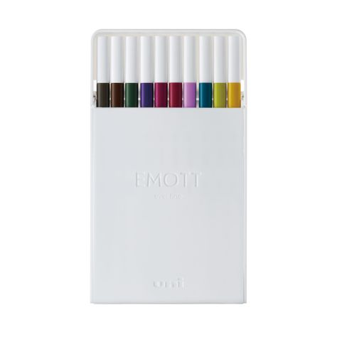 Set Tiralíneas Uniball Emott PEM-SY N°3 x10 Colores-1