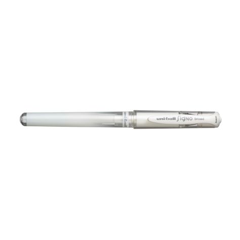 Lápices Gel Uniball Signo broad BC x3 blanco/dorado/plateado-2
