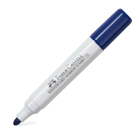 Marcador Pizarra Blanca Jumbo 123 Faber-Castell Azul-0