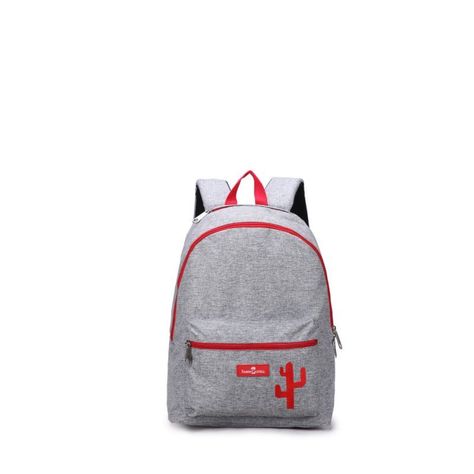 Mochila Energectic 23l Faber-Castell Gris/Cactus Rojo-0