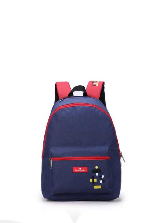 Mochila Energectic 23l Faber-Castell Azul/Rojo-0
