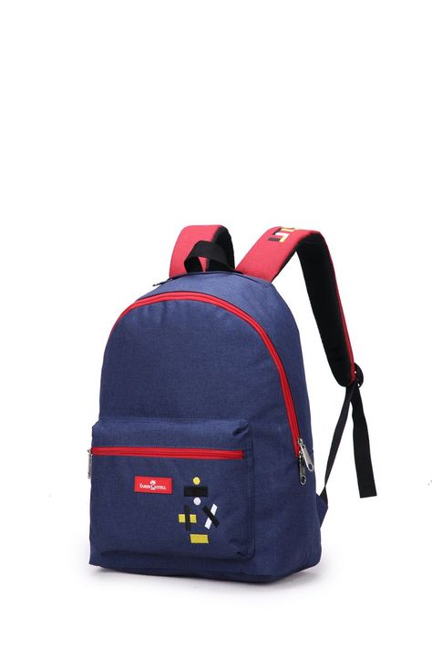 Mochila Energectic 23l Faber-Castell Azul/Rojo-1