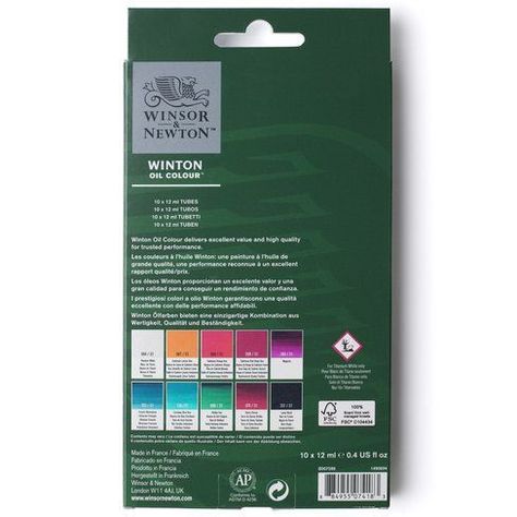 Set Inicial Óleos Winton Winsor & Newton 10x12ml-2
