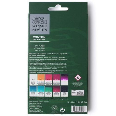 Set Inicial Óleos Winton Winsor & Newton 10x12ml-1