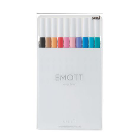 Set Tiralíneas Uniball Emott PEM-SY N°2 x10 Colores-0