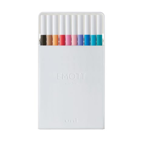 Set Tiralíneas Uniball Emott PEM-SY N°2 x10 Colores-1