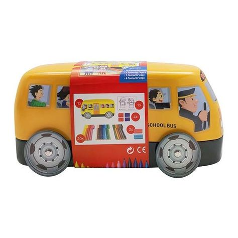 Marcadores Connector Bus Escolar Faber-Castell x20 Colores-0
