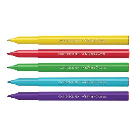 Marcadores Connector Bus Escolar Faber-Castell x20 Colores-1
