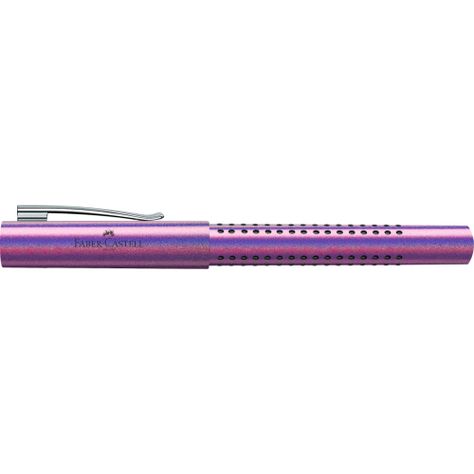 Pluma Estilográfica Grip Edition Faber-Castell M Glam Violet-2