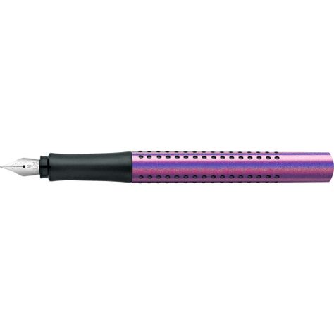 Pluma Estilográfica Grip Edition Faber-Castell M Glam Violet-3