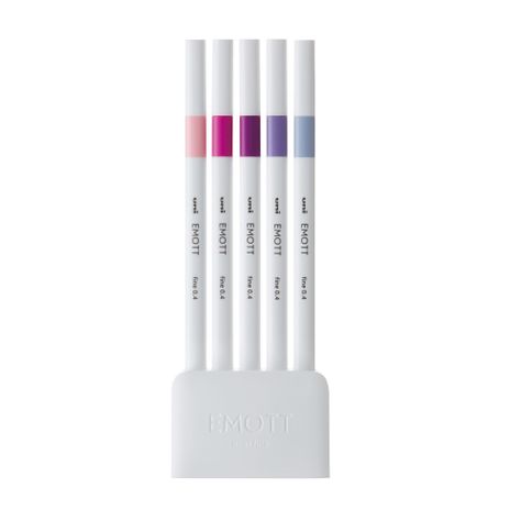 Set Tiralíneas Uniball Emott PEM-SY N°7 x5 Colores-1