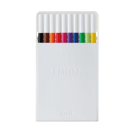 Set Tiralíneas Uniball Emott PEM-SY N°1 x10 Colores-1