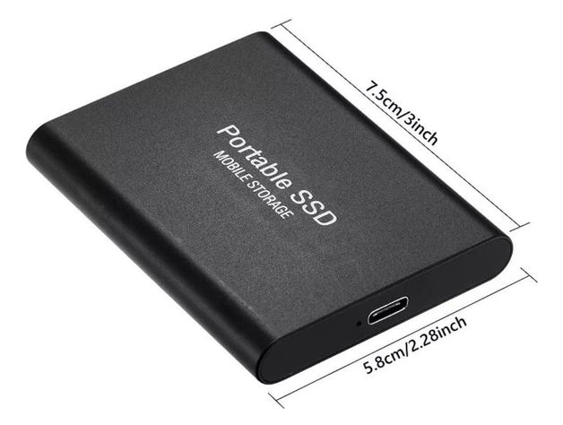 Disco Duro Portable Externo SSD 1 TB Negro -1