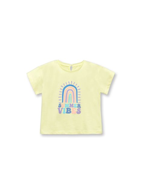 Polera Bebé Niña Arcoiris Amarillo (3 A 36 Meses) Colloky-0