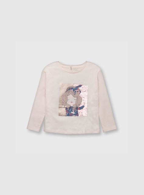Polerón Niño Tropical Estampado Beige (2 A 12 Años) Colloky-0