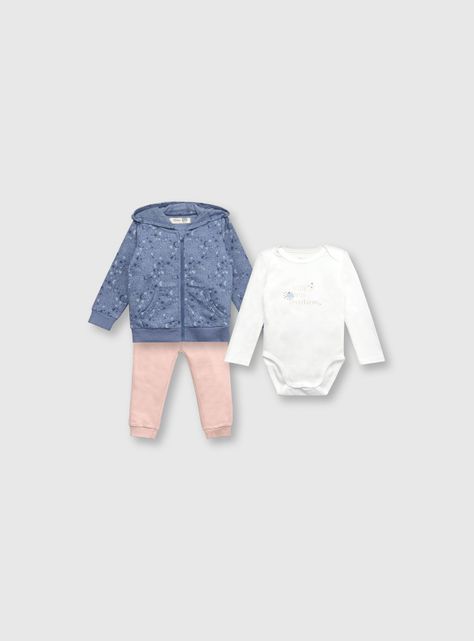 Set Poleron/Body Niña Azul 53115 Colloky-0