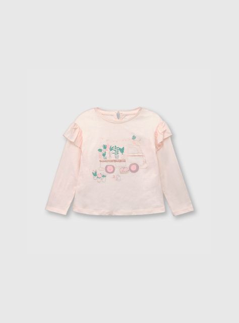 Polera De Bebé Niña Combie Rosado (3 A 36 Meses) Colloky-0