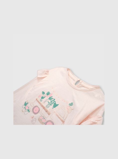 Polera De Bebé Niña Combie Rosado (3 A 36 Meses) Colloky-2