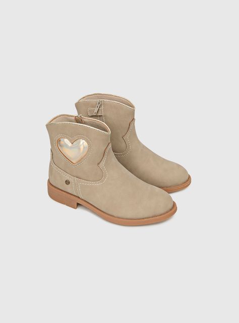 Bootie Niña Beige 46870 Colloky-0