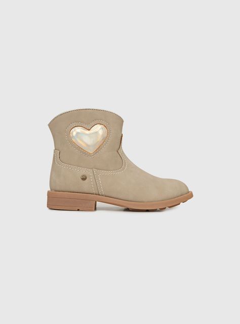 Bootie Niña Beige 46870 Colloky-1