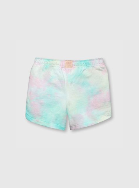 Short De Bebe Niña Tie Dyed Rosado (3 A 36 Meses) Colloky-1