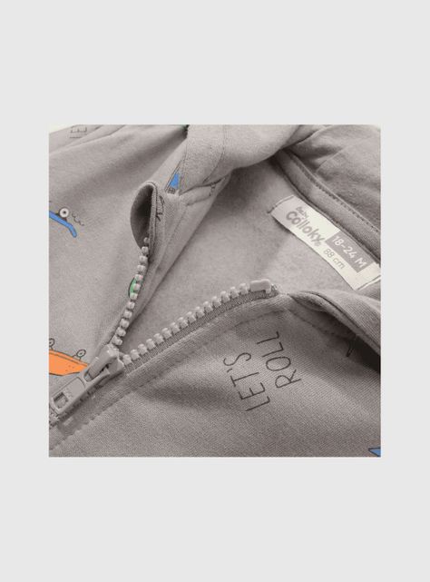 Set Poleron/Body Niño Gris 53118 Colloky-4