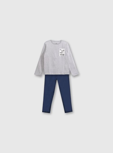 Pijama Niño Gris 54258 Colloky-0