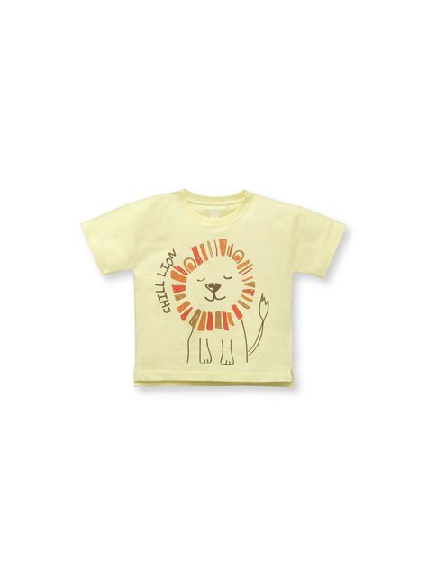 Polera De Bebé Niño Leon Amarillo (3 A 36 Meses) Colloky-0