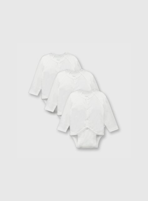 Pilucho Bebé 3 Pack Algodón Blanco (0 A 24 Meses) Colloky-0