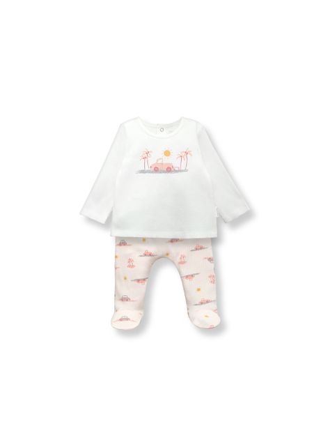 Clemente De Bebé Niña Tropical Rosado (0 A 9 Meses) Colloky-0