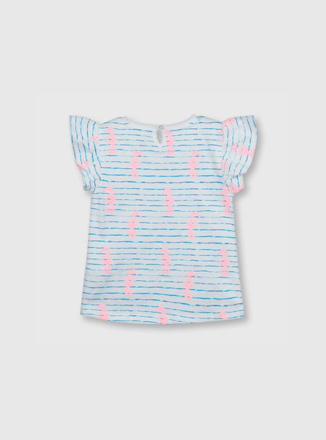 Polera De Bebe Niña Estampada Blanco (3 A 36 Meses) Colloky-1