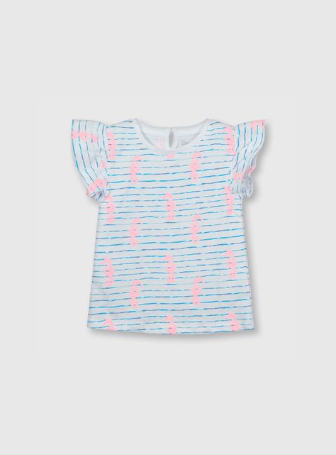 Polera De Bebe Niña Estampada Blanco (3 A 36 Meses) Colloky-0