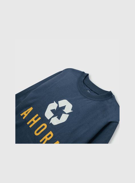 Polera de bebé niño reciclado Azul (3 a 36 meses) Colloky-2