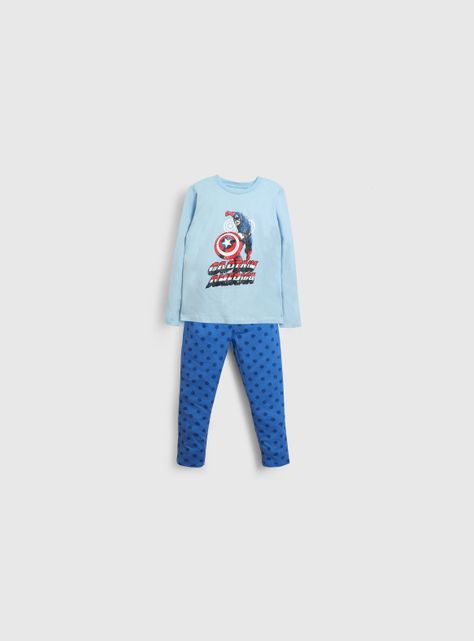 Pijama Niño Celeste 55936 Colloky-0