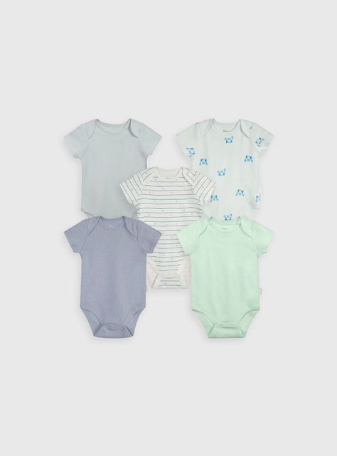 Pack de bodies Niño Celeste 56113 Colloky-0