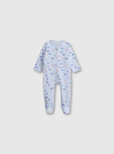 Pijama Niño Celeste 54257 Colloky-0