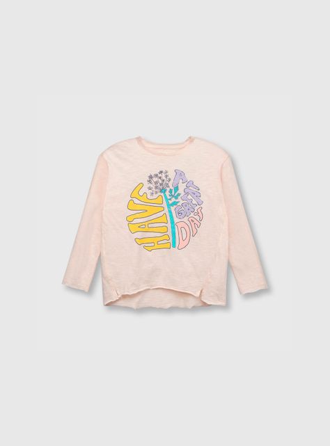 Polera De Niña Sunset Rosado (2 A 12 Años) Colloky-0