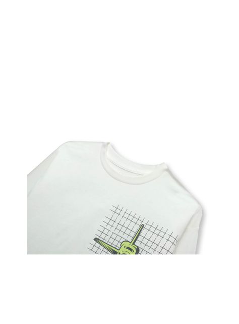 Polera De Niño Espacial Blanco (2 A 12 Años) Colloky-2