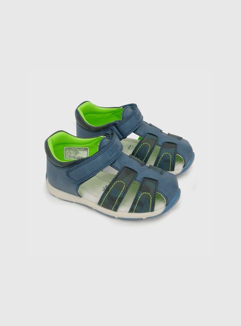 Sandalia Niño Franciscana Camuflado Azul (21 A 27) Colloky-0