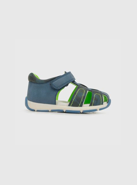 Sandalia Niño Franciscana Camuflado Azul (21 A 27) Colloky-1