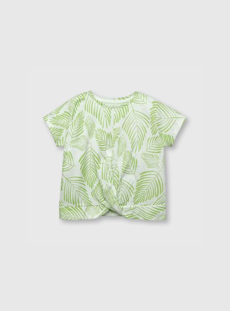 Polera De Niña Tropical Blanco (2 A 12 Años) Colloky-0