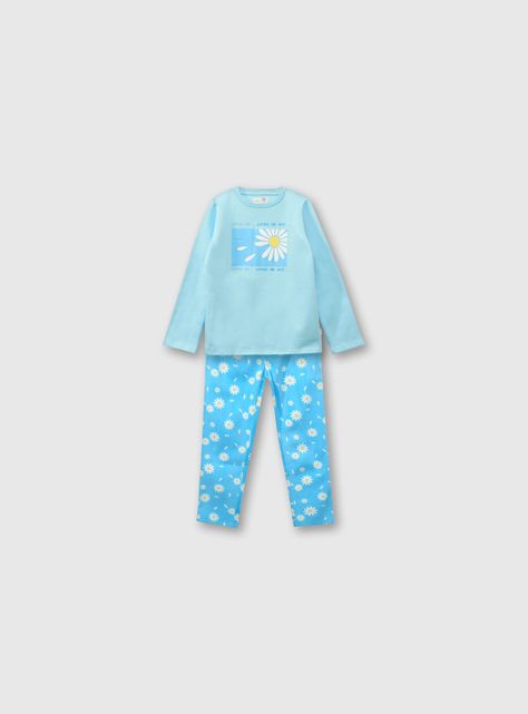 Pijama Niña Celeste 53622 COLLOKY-0