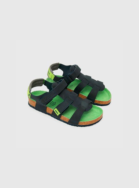 Sandalia De Niño Suela Moda Azul (28 A 38) Colloky-0
