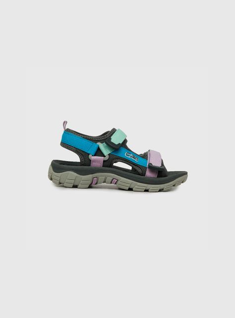 Sandalia De Niña Con Velcro Gris (28 A 36) Colloky-1