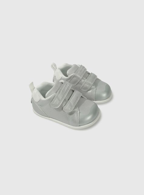 Zapatilla Niña Gris Espejado Plata 55837 Colloky-0