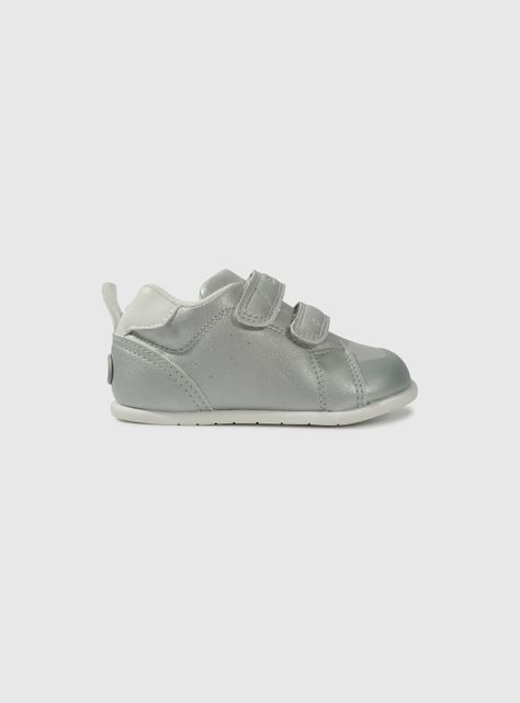Zapatilla Niña Gris Espejado Plata 55837 Colloky-1